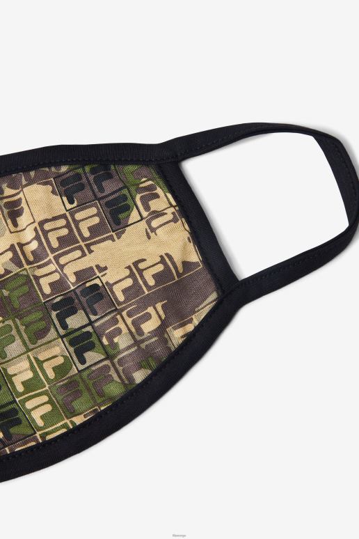 FILA unisex grønn camo multi fila kamuflasje-logo ansiktsmaske HHL841047 grønn camo multi