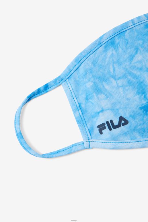 FILA unisex lyseblå tie dye fila lyseblå tie dye ansiktsmaske HHL841065 lyseblå slipsfarge