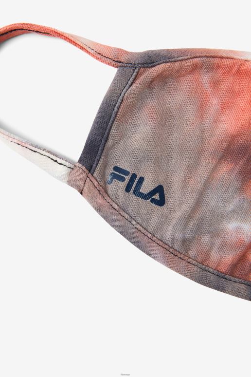 FILA unisex rød tie dye klut ansiktsmaske fila rød tie dye HHL841046 rød slipsfarge