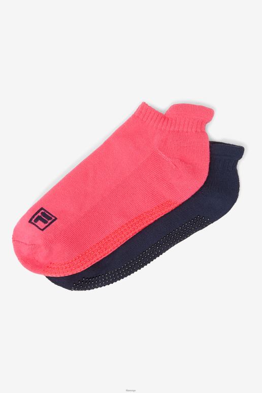 FILA unisex bubblegum rosa damesokk uten grep 2-pack fila HHL841086 tyggegummi rosa
