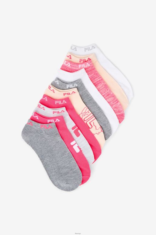 FILA unisex fila rosa jente blomster no show sokk 10-pakning HHL841066 rosa