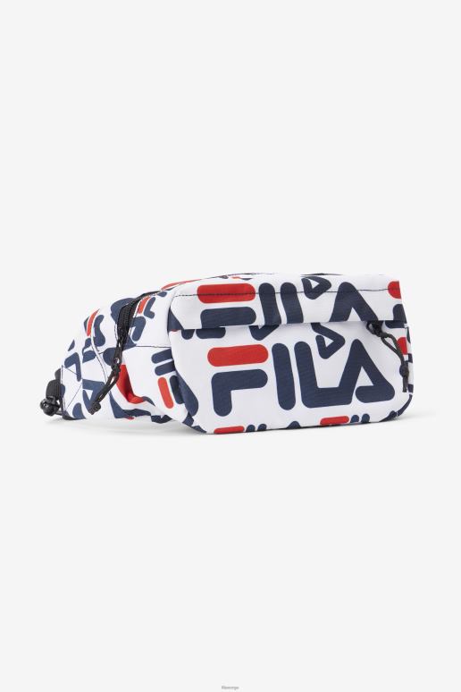 FILA unisex fila white quarker 2 fanny pack HHL841054 hvit
